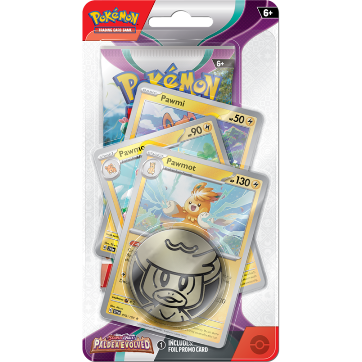 Pokemon TCG: Paldea Evolved Premium Checklane - Pawmot