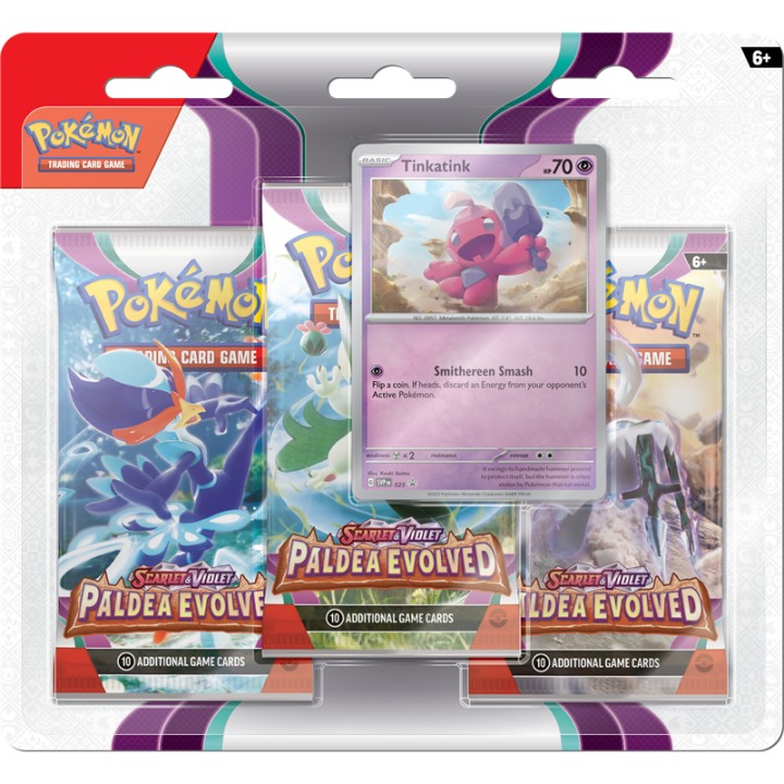Pokemon TCG: Paldea Evolved 3-pack - Tinkatink