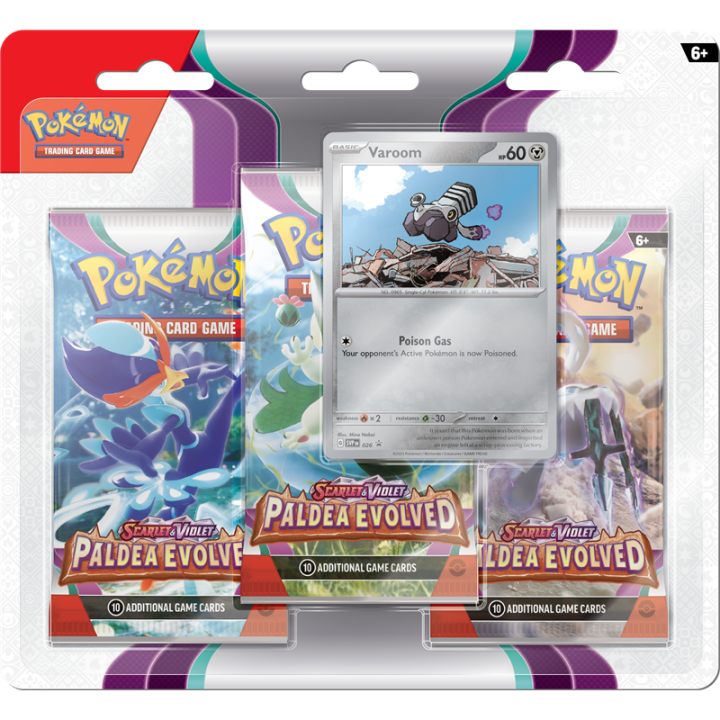 Pokemon TCG: Paldea Evolved 3-pack - Varoom