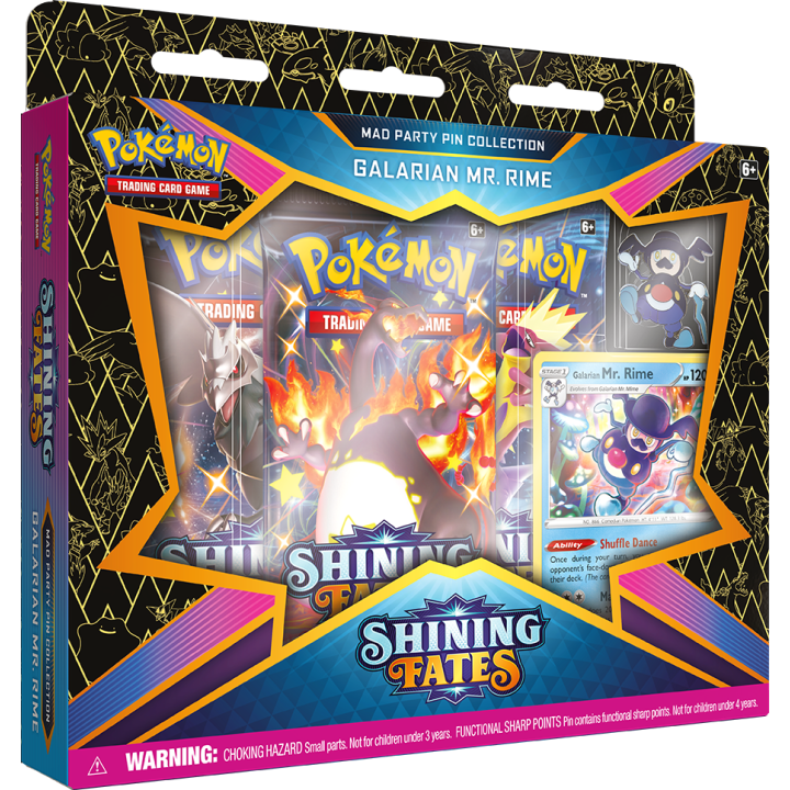 Pokemon TCG: Shining Fates Mad Party Pin Collection (Galarian Mr. Rime)