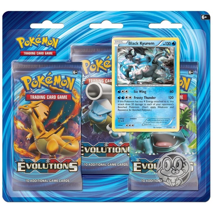Pokemon TCG: XY Evolutions 3-pack - Black Kyurem