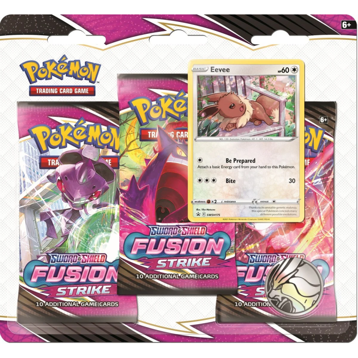 Pokemon TCG: Fusion Strike 3-pack - Eevee