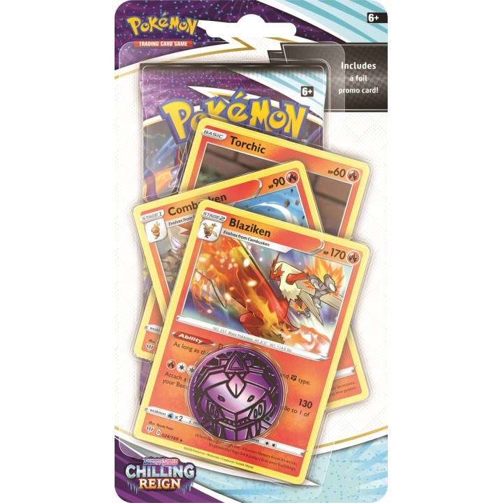 Pokemon TCG: Chilling Reign Checklane Blister Premium Blaziken