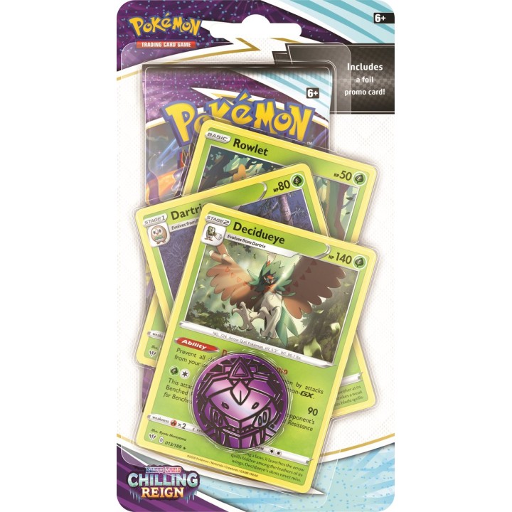Pokemon TCG: Chilling Reign Checklane Blister Premium Decidueye