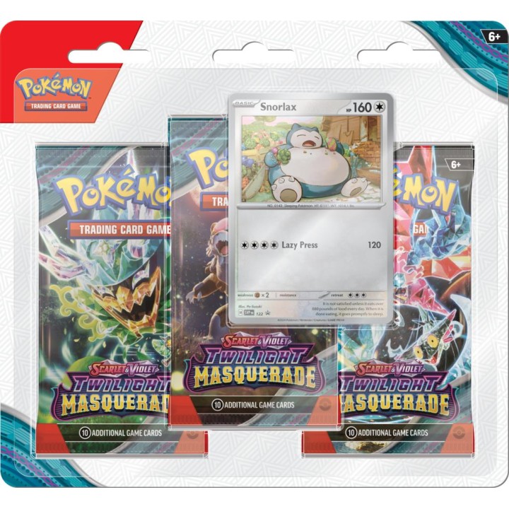 Pokemon TCG: Twilight Masquerade - 3-pack Snorlax