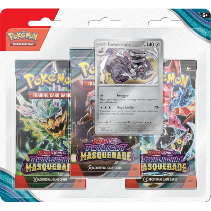 Pokemon TCG: Twilight Masquerade - 3-pack Revavroom