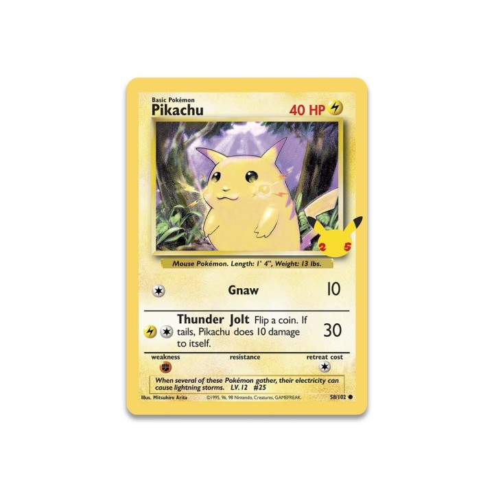Pokemon TCG: 25th Anniversary Celebrations Album + Karta Pikachu Oversize