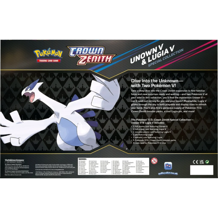 Pokémon TCG: Crown Zenith Unown V / Lugia V