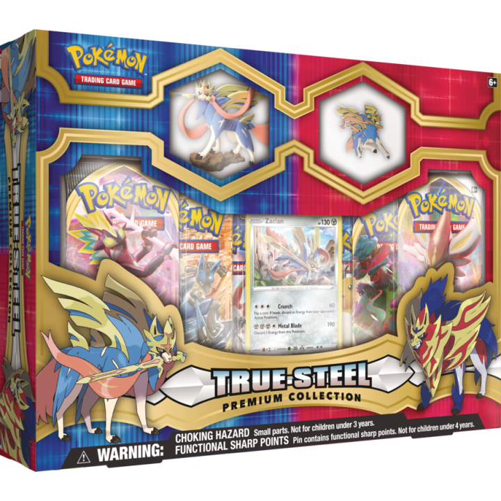 Pokemon TCG: True Steel - Premium Figure & Pin Collection Zacian