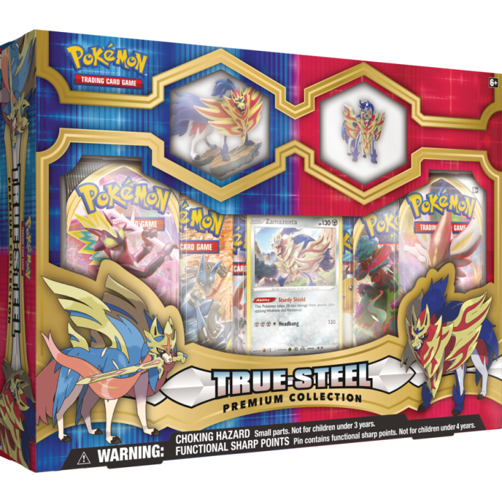 Pokemon TCG: True Steel - Premium Figure & Pin Collection Zamazenta