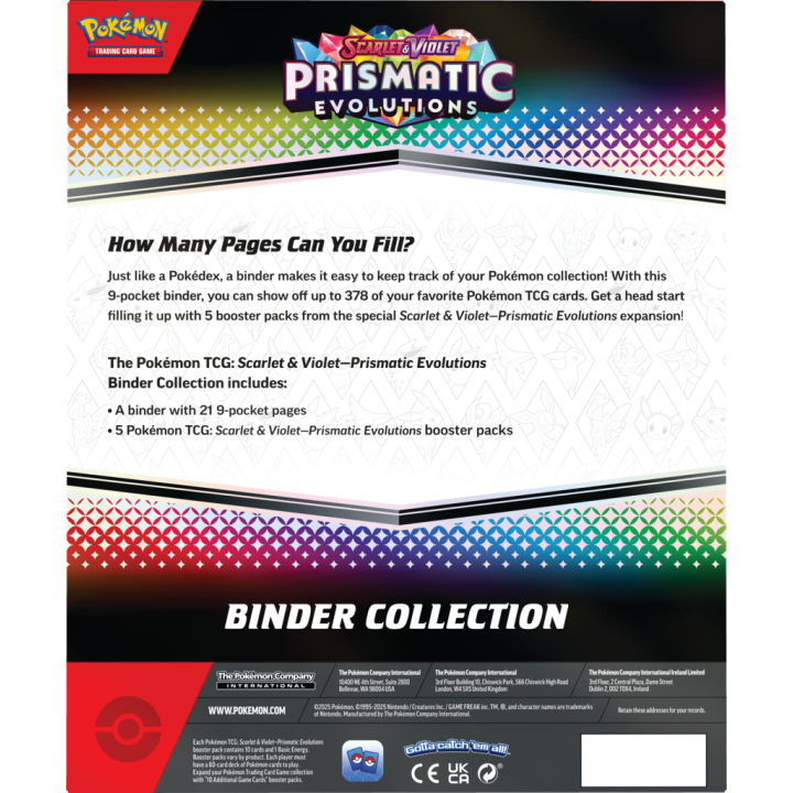 Pokemon TCG: Prismatic Evolutions Binder Collection