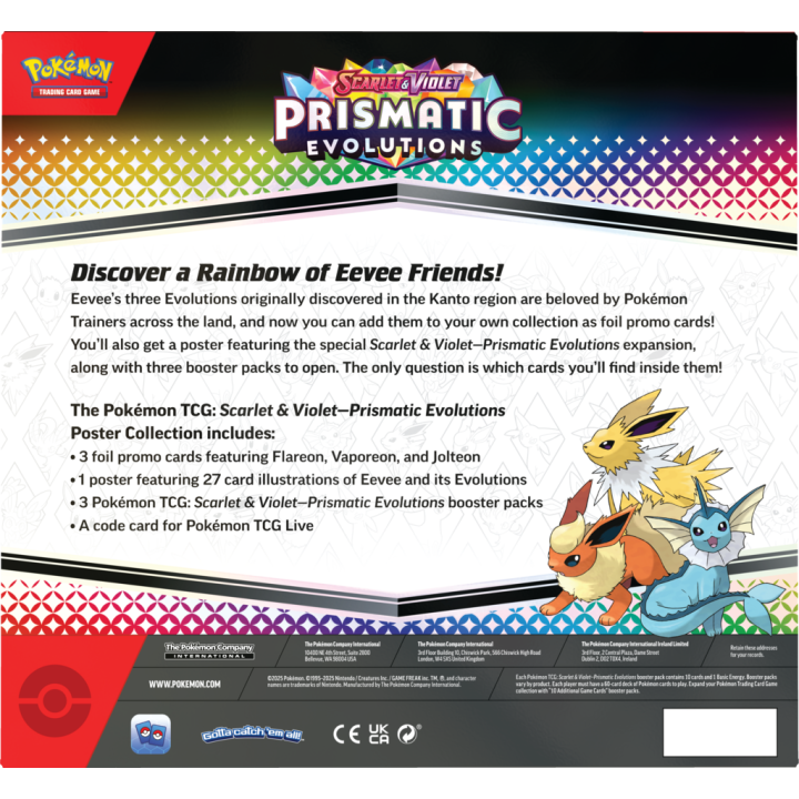 Pokemon TCG: Prismatic Evolutions Poster Collection