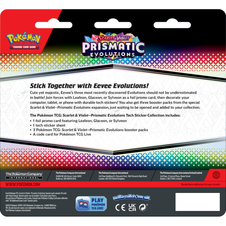 Pokemon TCG: Prismatic Evolutions Tech Sticker - Leafeon