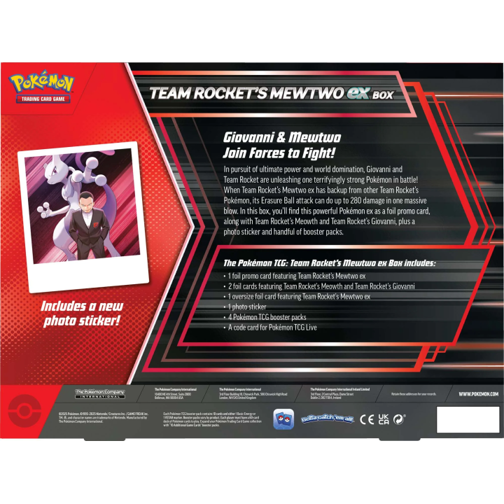 Pokemon TCG: Giovanni's Mewtwo Ex box