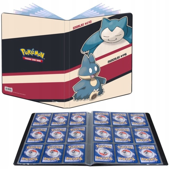 Pokemon TCG: Snorlax & Munchlax – Portfolio na 180 kart
