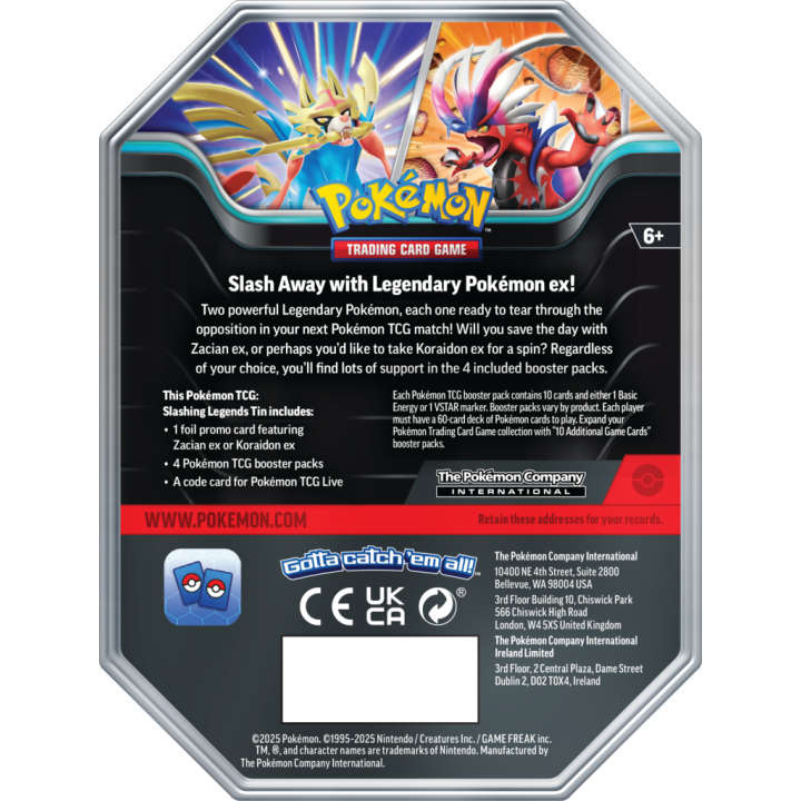 Pokémon TCG: Slashing Legends Tin - Koraidon ex
