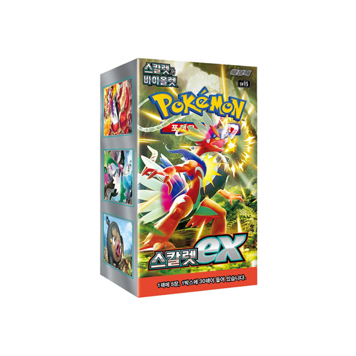 Pokémon Scarlet ex Booster Box - KOREA - produkt kolekcjonerski