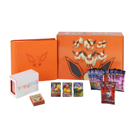 Pokemon TCG: Eevee Evolution Advanced Gift Box - Flareon - CHINA - produkt kolekcjonerski