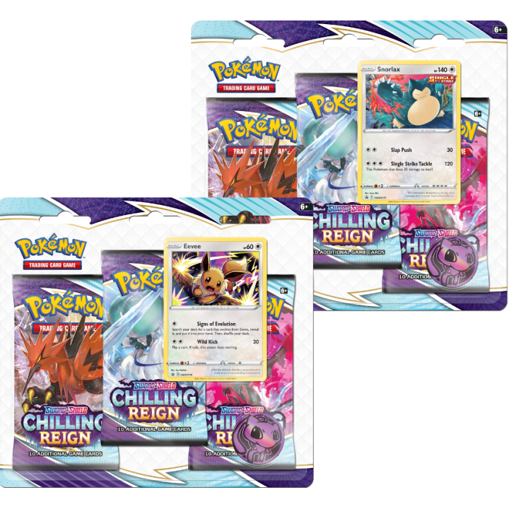 Pokémon TCG: Chilling Reign 3-pack Blister - KOMPLET