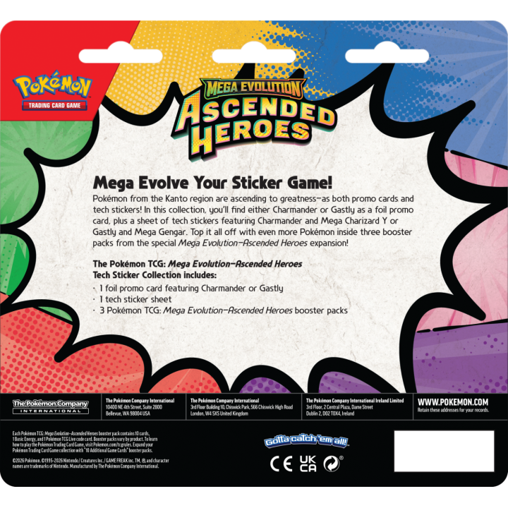 Pokémon TCG: Ascended Heroes - Tech Sticker - Gastly / Mega Gengar