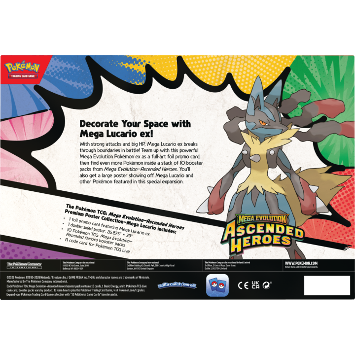 Pokémon TCG: Ascended Heroes - Premium Poster Collection - Mega Lucario