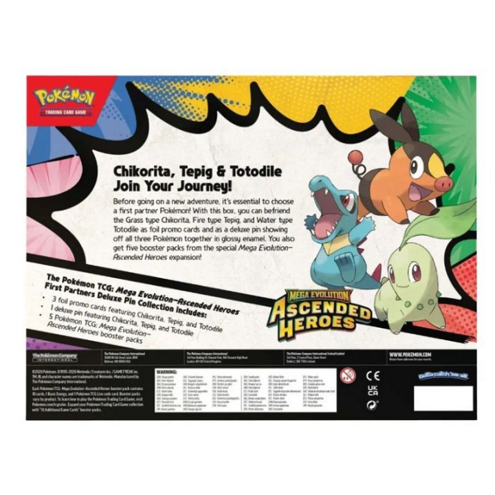 Pokémon TCG: Ascended Heroes - Deluxe Pin Collection - First Partners
