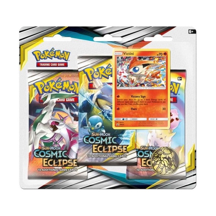 Pokemon TCG: Cosmic Eclipse Victini 3-pack