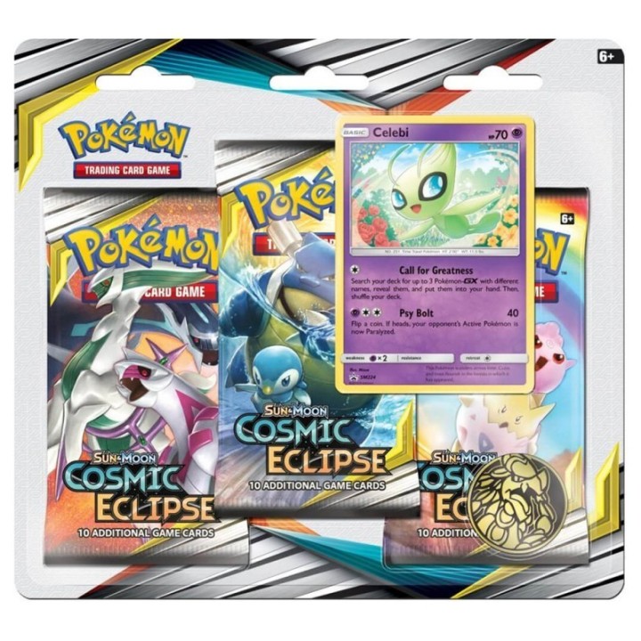Pokemon TCG: Cosmic Eclipse Celebi 3-pack