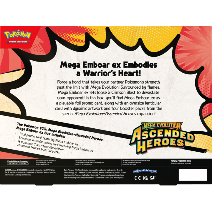 Pokémon TCG: Ascended Heroes - Mega Emboar ex Box