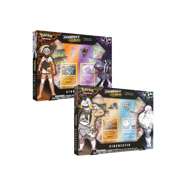 Pokemon TCG: Champion's Path - Double Pin Box - zestaw 2 wzorów