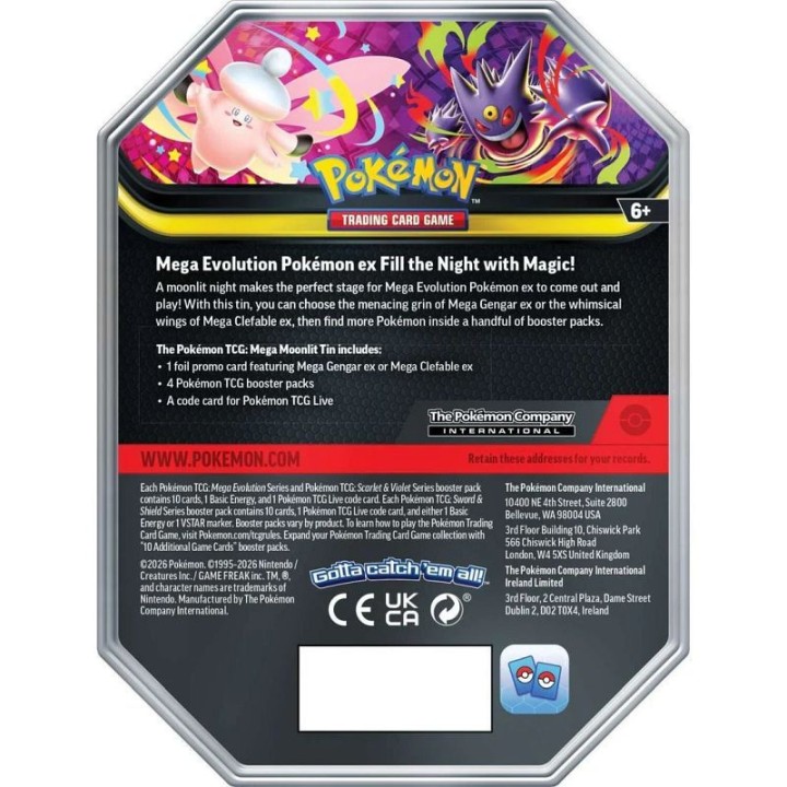 Pokemon TCG: Mega Moonlight - Mega Clefable ex Tin