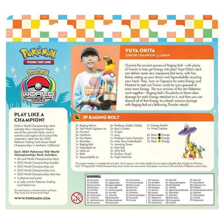 Pokémon TCG: World Championships Deck 2025 - Yuya Okita