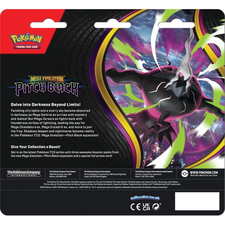 Pokémon TCG: Pitch Black - 3-Pack - Binacle