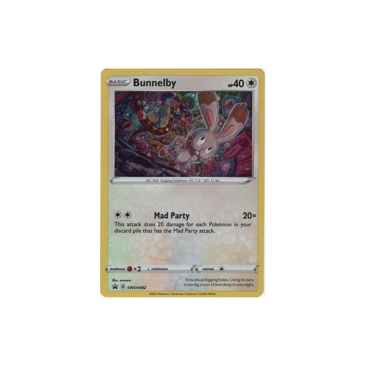 Bunnelby - SWSH082 - Promo Card Holo