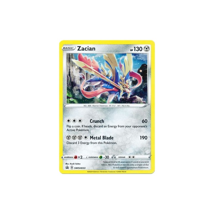 Zacian - SWSH033 - Promo Card Holo
