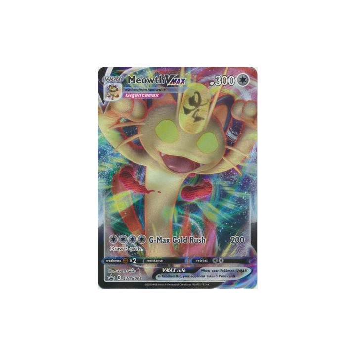 Meowth VMAX - SWSH005 - Promo Card