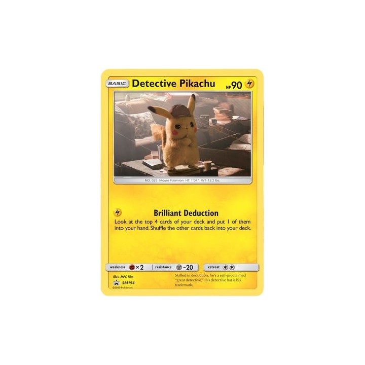 Detective Pikachu - SM194 - Promo Card Holo