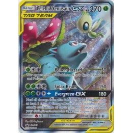 Celebi & Venusaur GX - SM167 - Alternate Art Promo Card