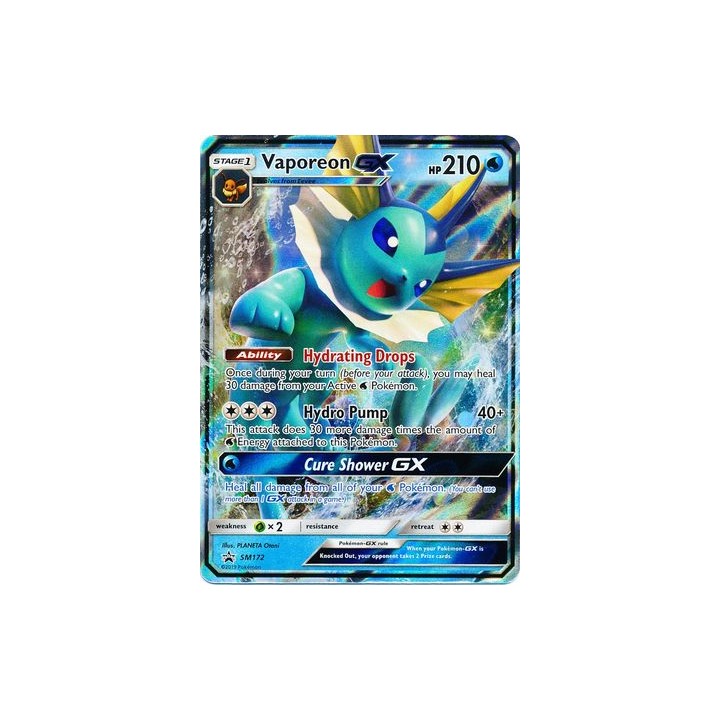 Vaporeon GX - SM172 - Promo Card