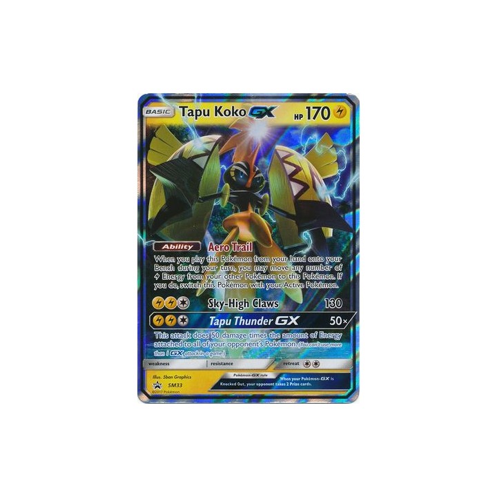 Tapu Koko GX - SM33 - Promo Card