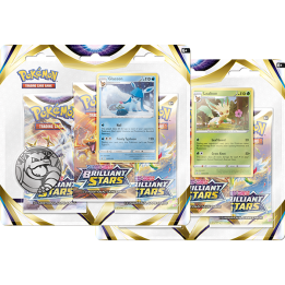 Pokemon TCG: Brilliant Stars 3-PACK - KOMPLET