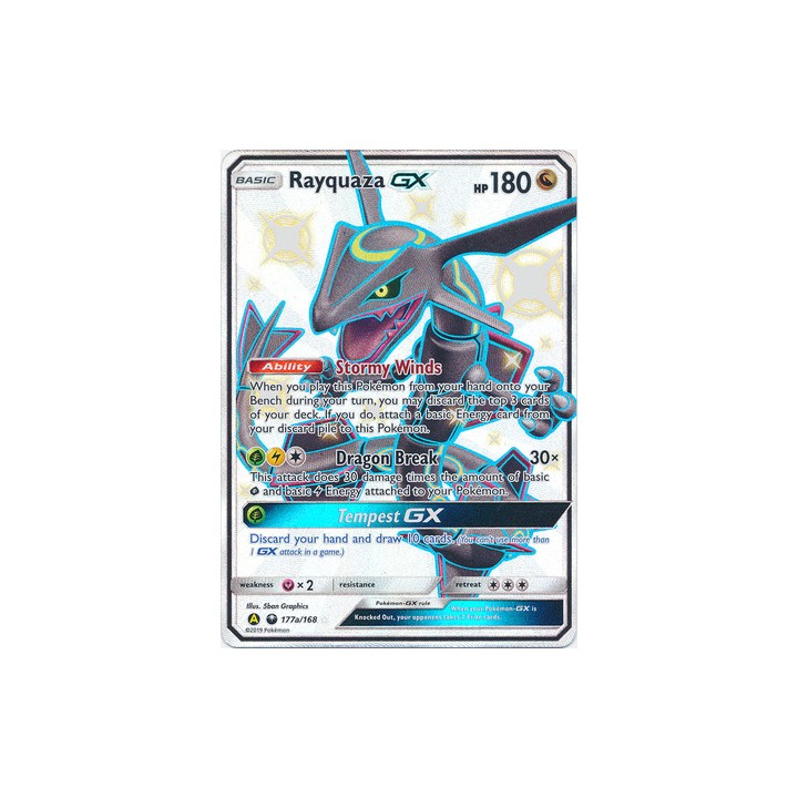 Rayquaza GX - 177a/168 - Shiny Oversized Promo
