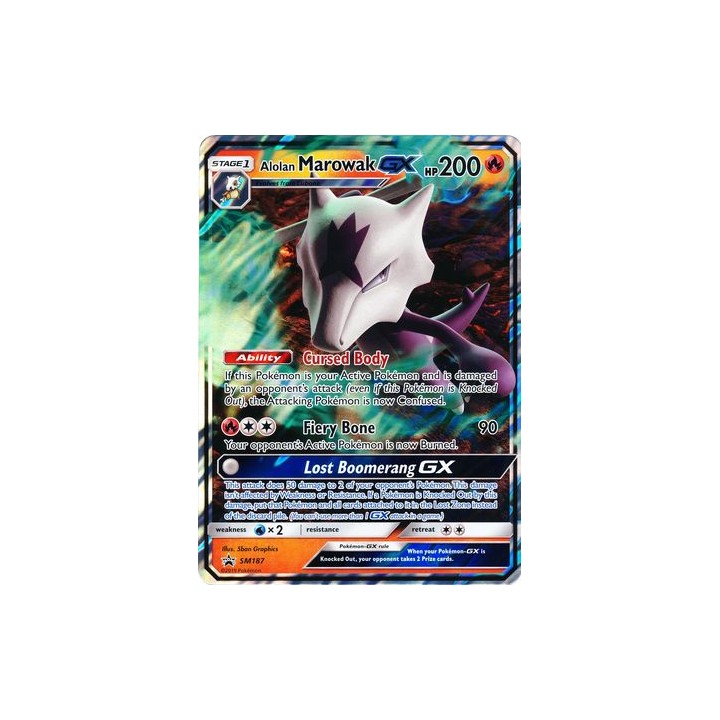 Alolan Marowak GX - SM187 - Oversized Promo