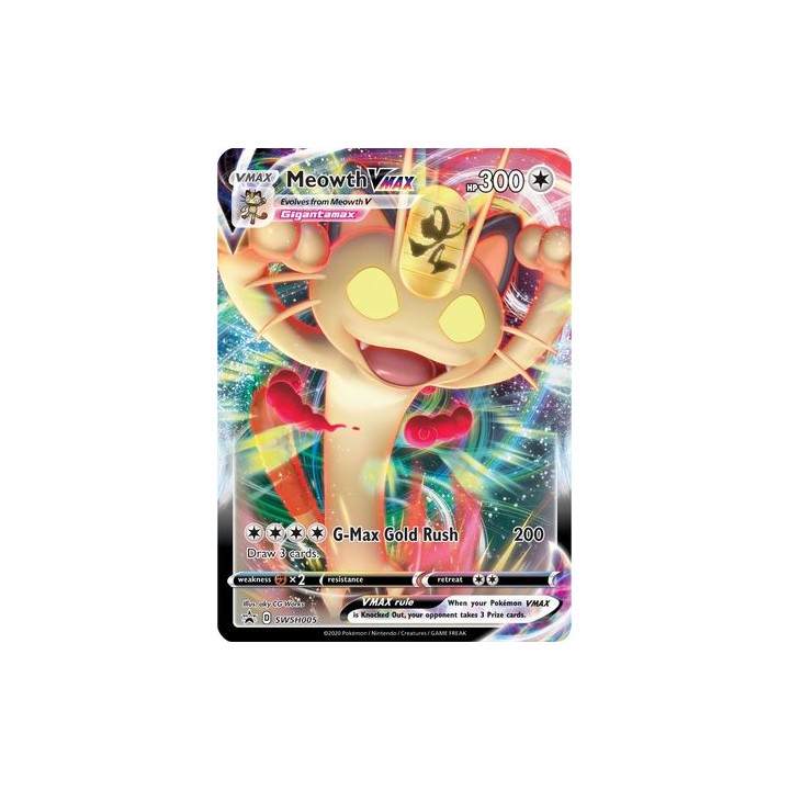 Meowth VMAX - SWSH005 - Oversized Promo