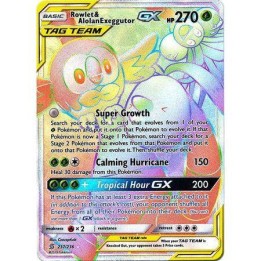 Rowlet & Alolan Exeggutor GX - 237/236 - Hyper Rare