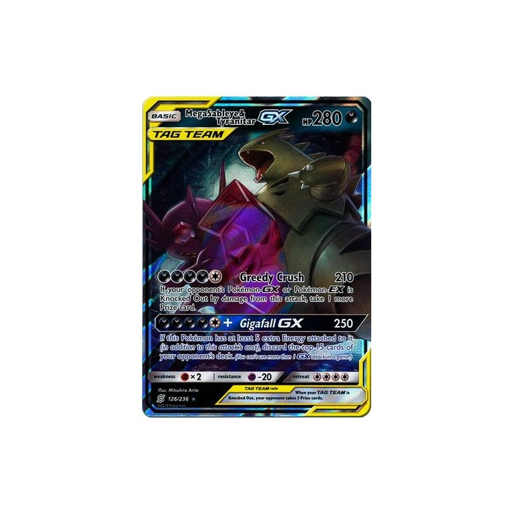Mega Sableye & Tyranitar GX - 126/236 - Ultra Rare