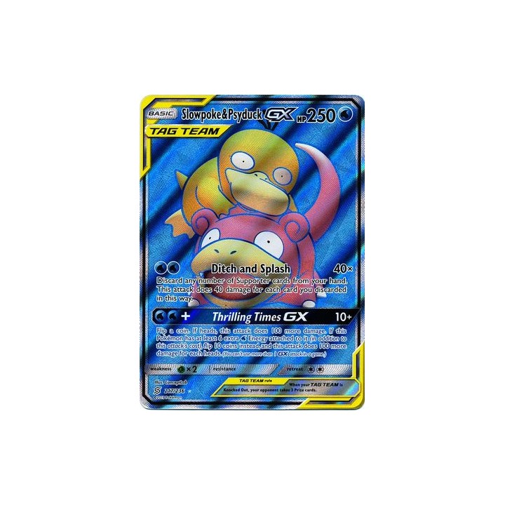 Slowpoke & Psyduck GX - 217/236 - Full Art Ultra Rare