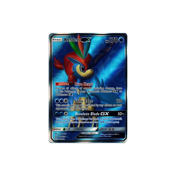 Keldeo GX - 219/236 - Full Art Ultra Rare