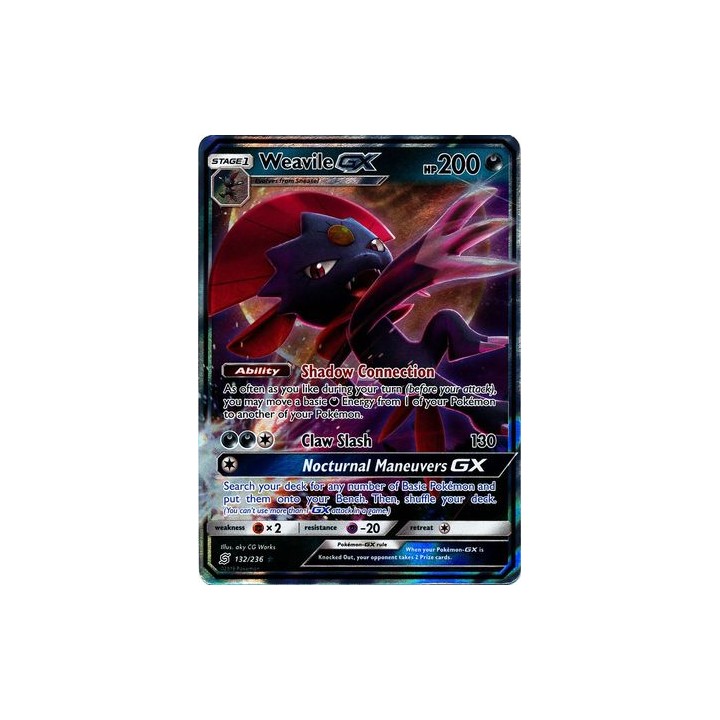 Weavile GX - 132/236 - Ultra Rare