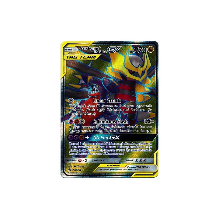 Garchomp & Giratina GX - 228/236 - Full Art Ultra Rare